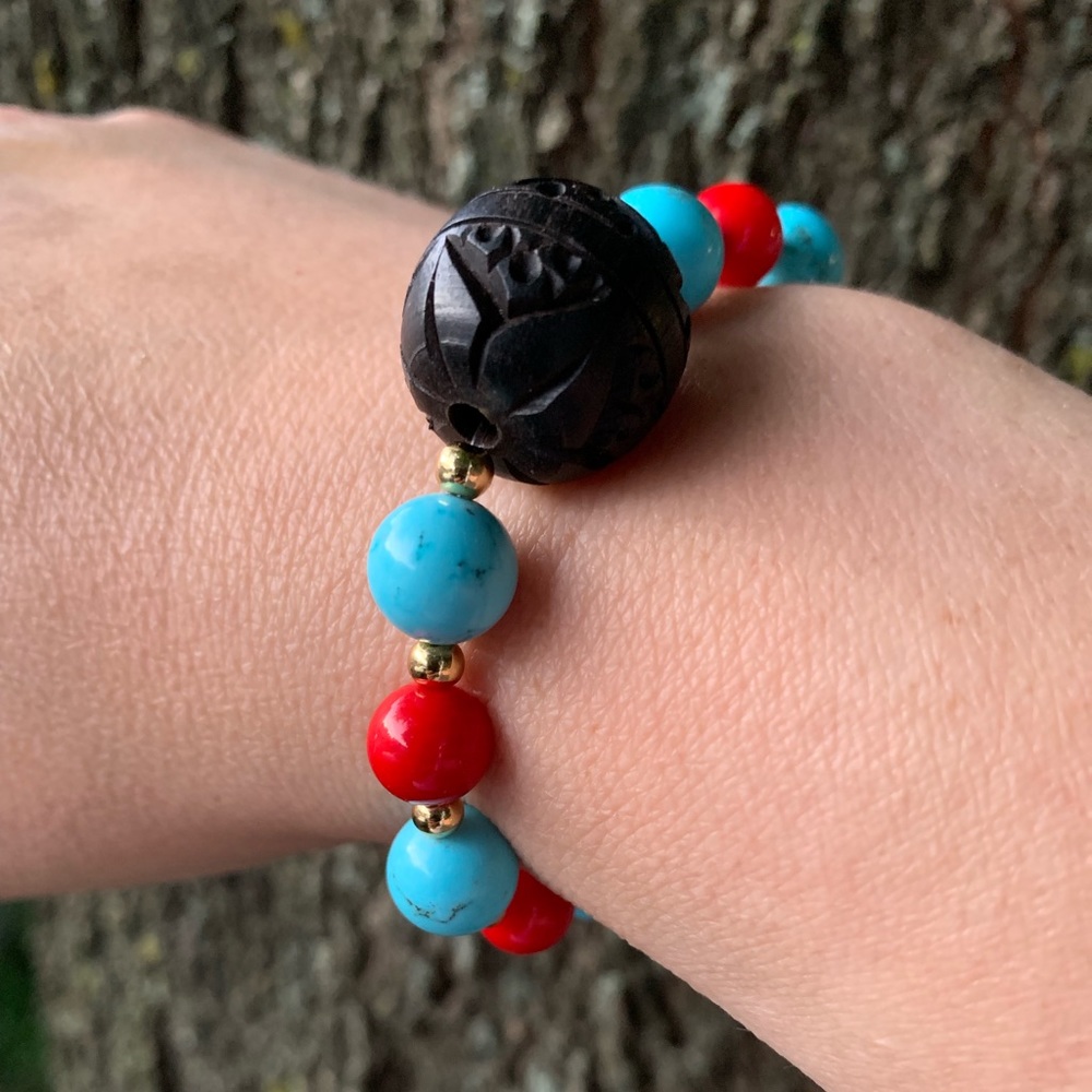 Turquoise stretchy bracelet